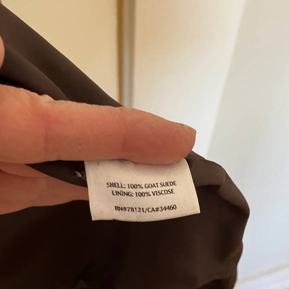 Eileen Fisher chocolate brown Suede Jacket - Picture 4 of 8